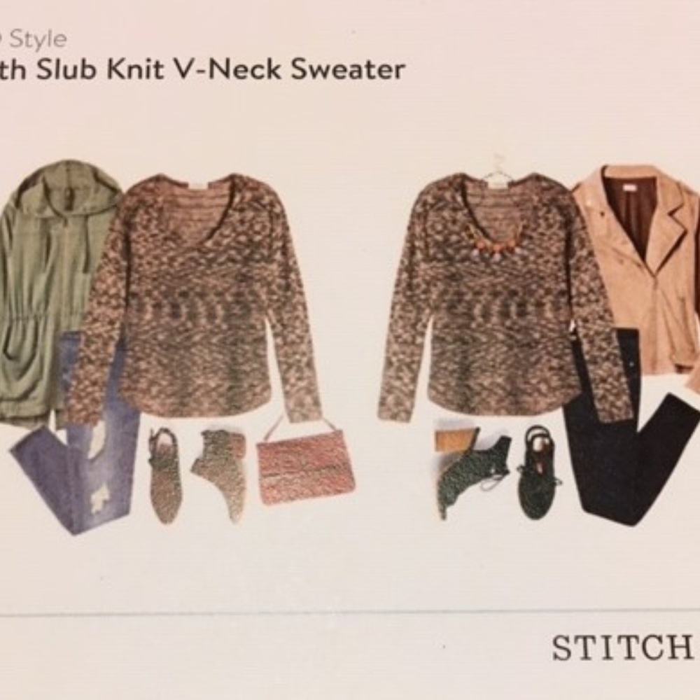 RD Style Seth Slub Knit V-neck Sweater